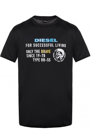 T-shirt z napisem z logo, zdjęcie 1 T-shirt z napisem z logo od Diesel